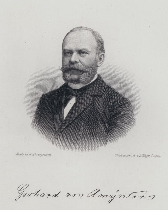 Dagobert von Gerhardt német katona, költő és regényíró (metszet) alkotó: German School