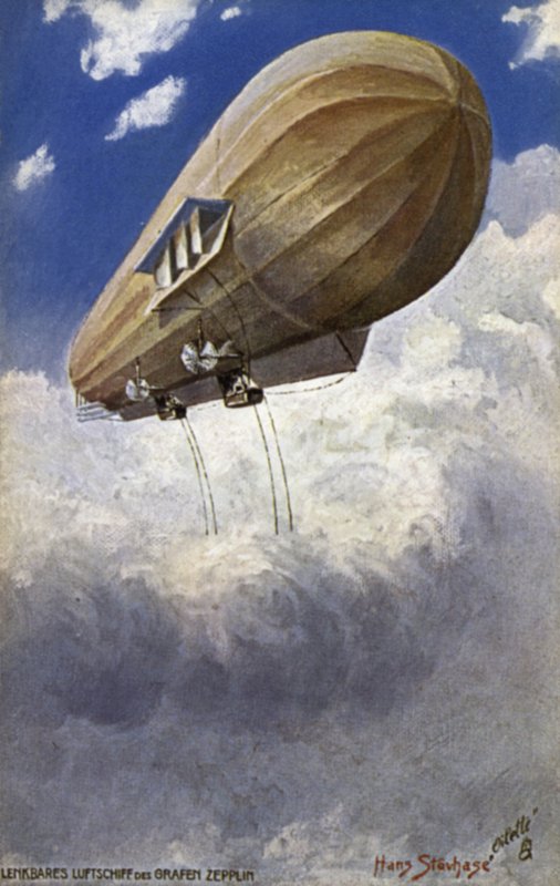 Graf Ferdinand von Zeppelin irányítható léghajója alkotó: German School