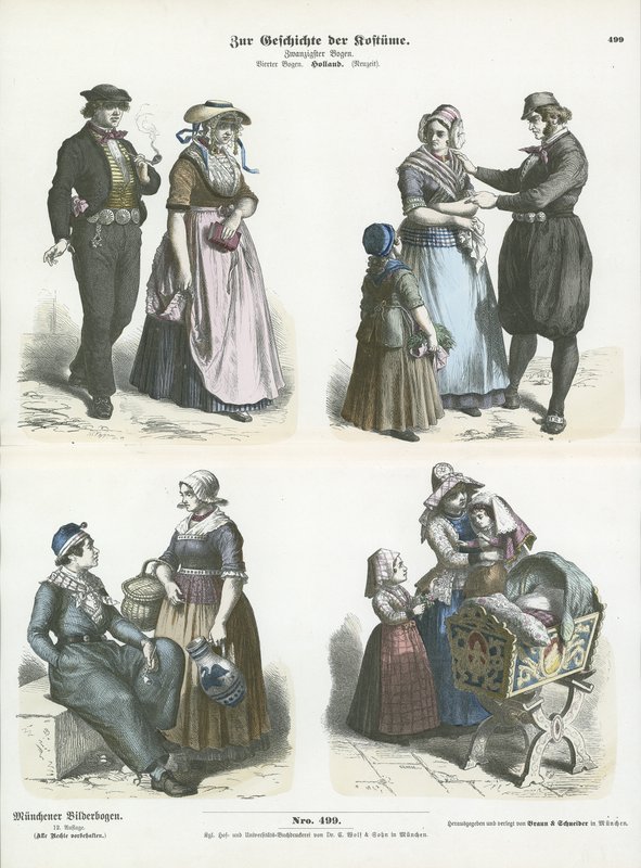Holland jelmezek, 19. század alkotó: German School