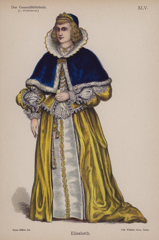 Elisabeth, Ernst von Wildenbruch Der Generalfeldoberstből (színes litó) alkotó: German School