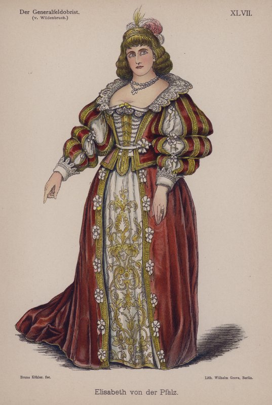 Pfalzi Erzsébet, Ernst von Wildenbruch Der Generalfeldoberstből (színes litó) alkotó: German School