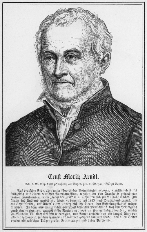 Ernst Morik Arndt (metszet) alkotó: German School