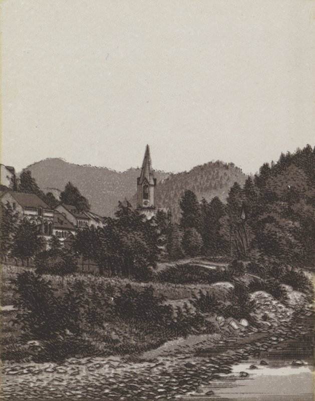 Evangélikus templom (litho) alkotó: German School