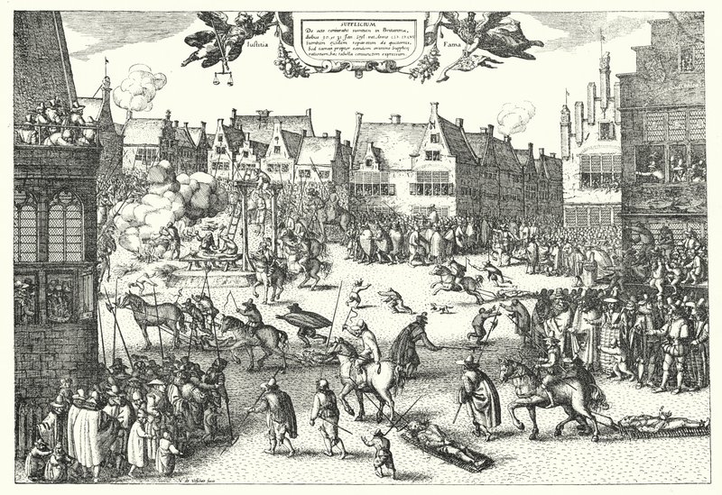 A puskapor-tervezők kivégzése Londonban alkotó: German School