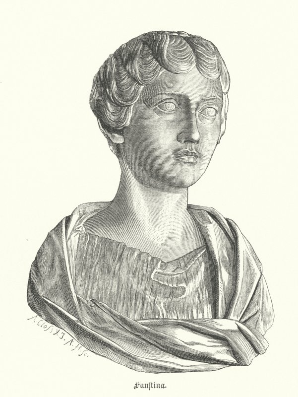 Ifjabb Fausztina, Marcus Aurelius római császár felesége (metszet) alkotó: German School