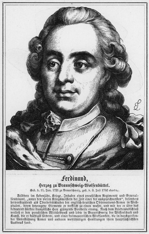 Ferdinánd, Brunswick-Wolfenbuttel hercege (metszet) alkotó: German School