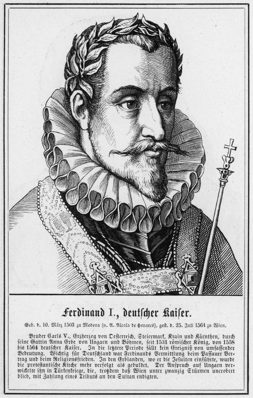 I. Ferdinánd, Deutscher Kaiser (metszet) alkotó: German School