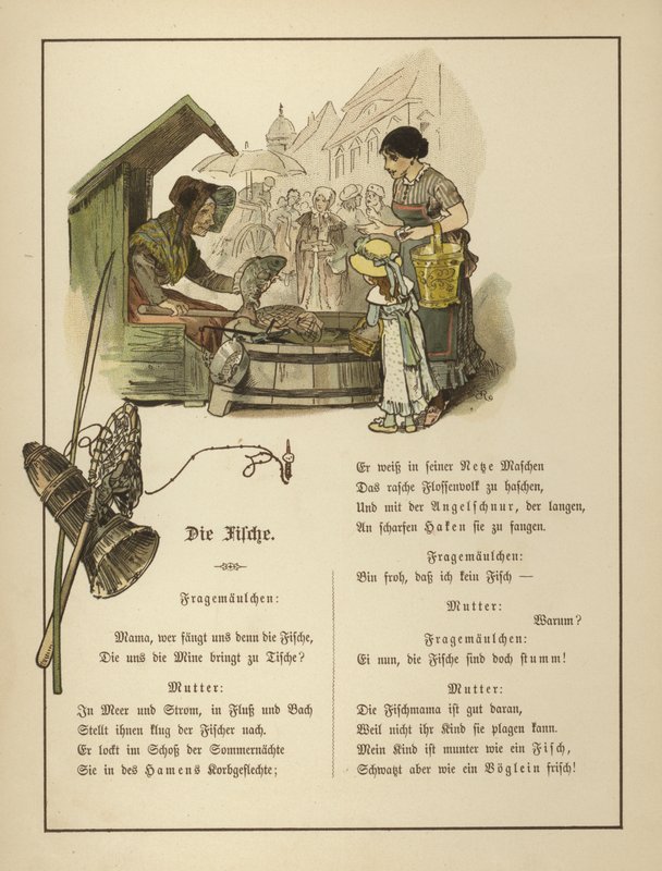 Fishmonger (színes litó) alkotó: German School