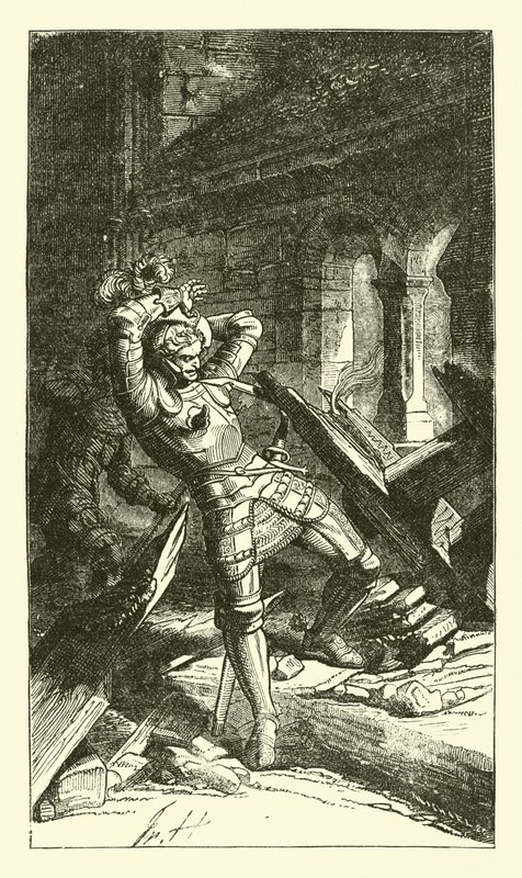 Francis von Sickingen halálosan megsebesült alkotó: German School