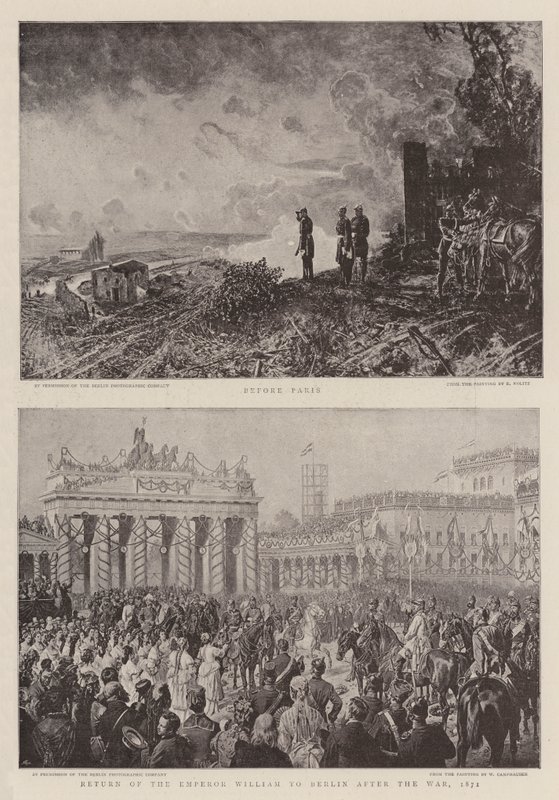 Francia-porosz háború (litho) alkotó: German School