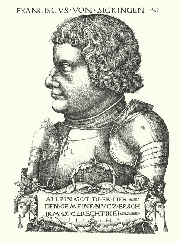 Franz von Sickingen, a reformkor német lovagja (metszet) alkotó: German School