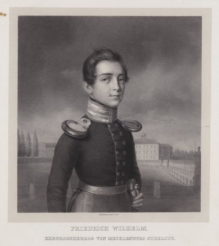 Frigyes Vilmos, Mecklenburg-Strelitz örökös nagyhercege (litho) alkotó: German School