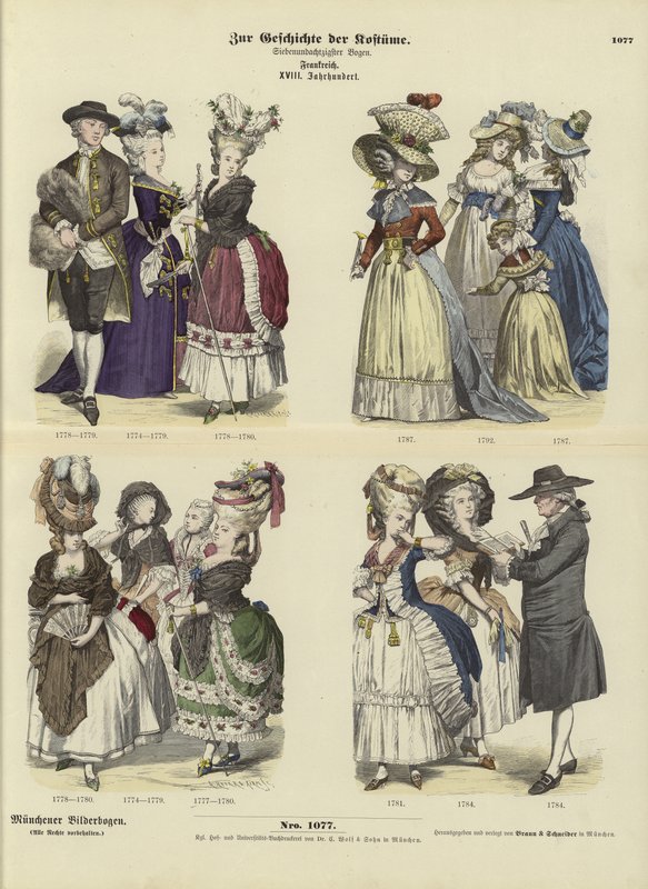 Francia viseletek, 18. század alkotó: German School