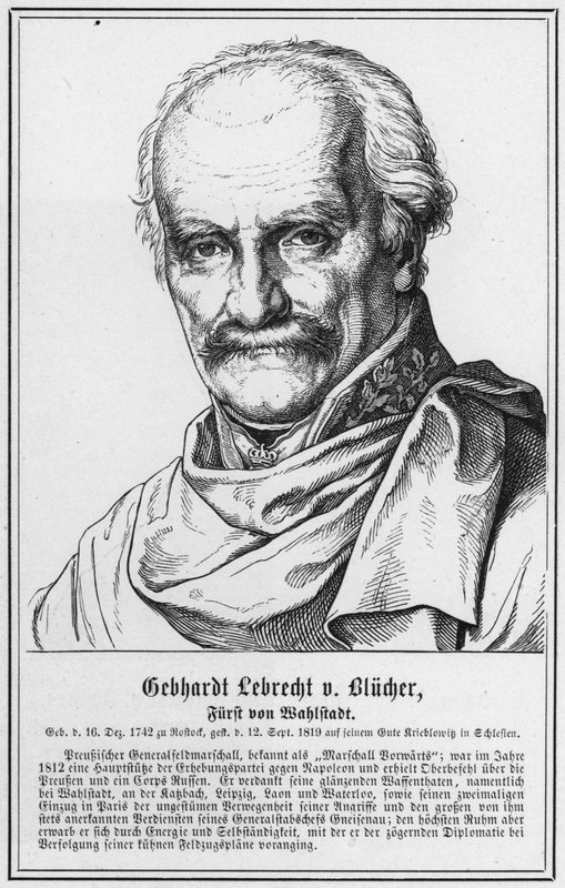 Gebhardt Lebrecht von Blucher, Wahlstadt hercege (metszet) alkotó: German School