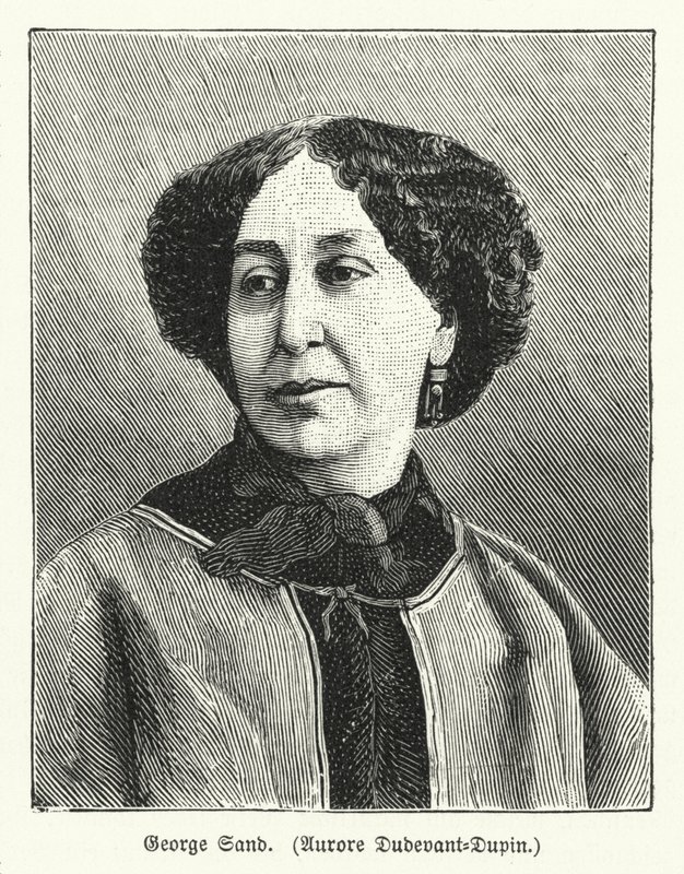 George Sand francia regényíró (litho) alkotó: German School