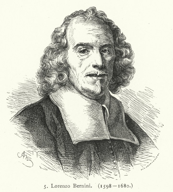Gian Lorenzo Bernini olasz barokk szobrász és építész (metszet) alkotó: German School