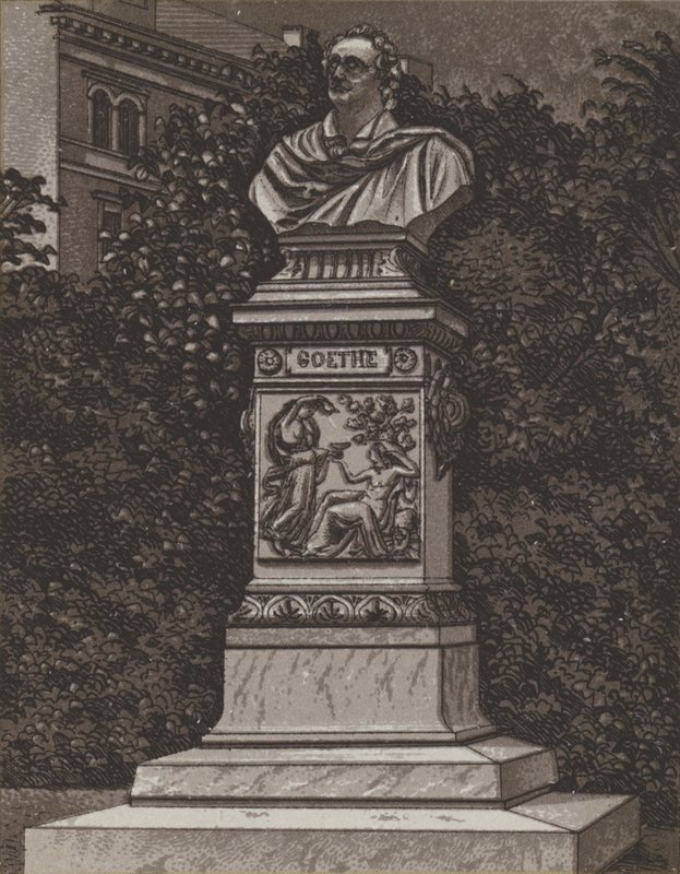 Goethe-Denkmal (litho) alkotó: German School