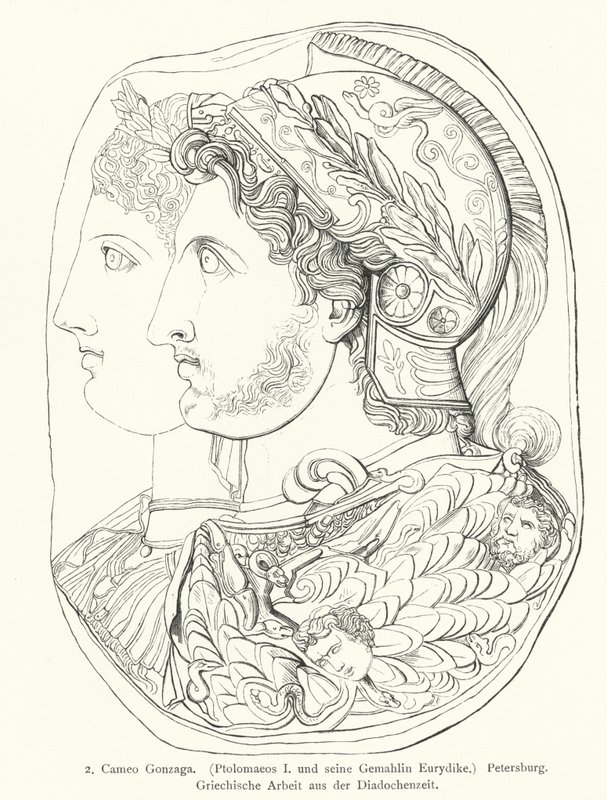 Gonzaga Cameo, ókori görög vésett drágakő (metszet) alkotó: German School