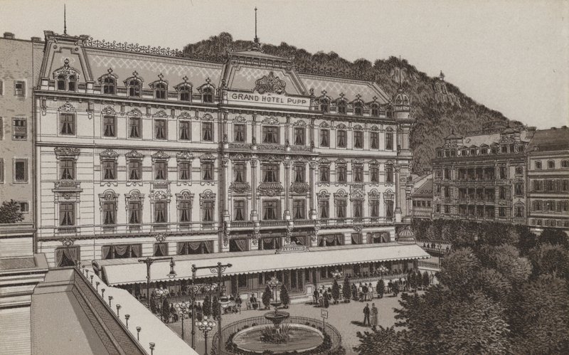 Grand Hotel Pupp (litho) alkotó: German School
