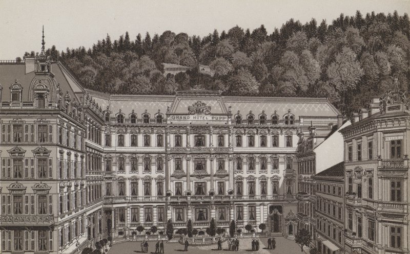Grand Hotel Pupp (litho) alkotó: German School