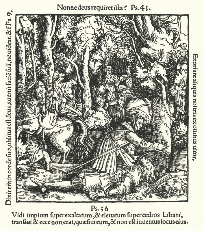 Hans von Huttent Ulrich, Württemberg hercege ölte meg 1515-ben alkotó: German School