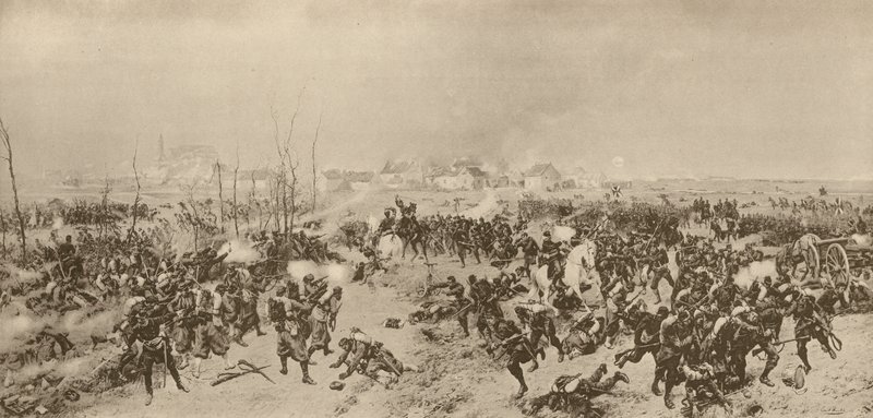 Hanza csapatai Loignynál, a francia-porosz háború, 1870. december alkotó: German School