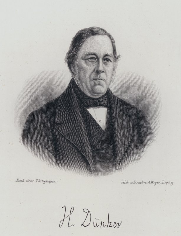 Heinrich Duentzer német filológus és irodalomtörténész (metszet) alkotó: German School