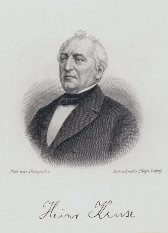 Heinrich Kruse német drámaíró és publicista (metszet) alkotó: German School