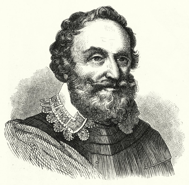 Heinrich Mátyás, Thurn grófja, a harmincéves háború cseh katonai parancsnoka (metszet) alkotó: German School