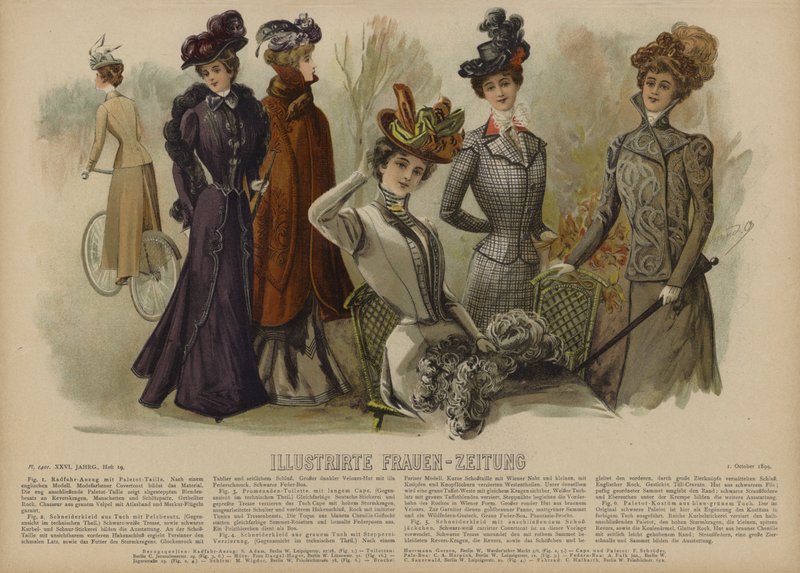 Illusztráció az Illustrirte Frauen-Zeitung számára (színes litó) alkotó: German School