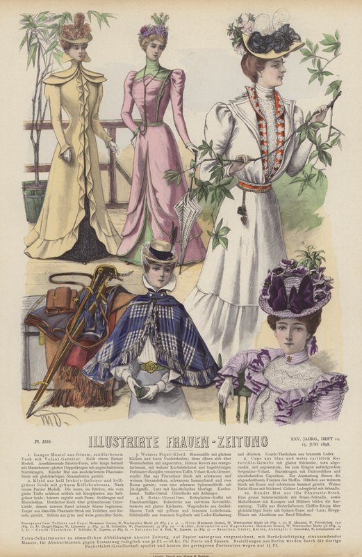 Illusztráció az Illustrirte Frauen-Zeitung számára (színes litó) alkotó: German School