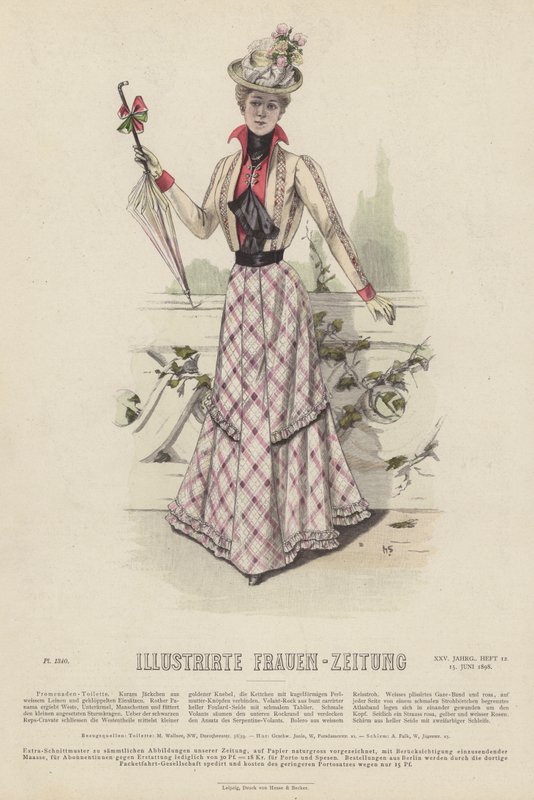 Illusztráció az Illustrirte Frauen-Zeitung számára (színes litó) alkotó: German School