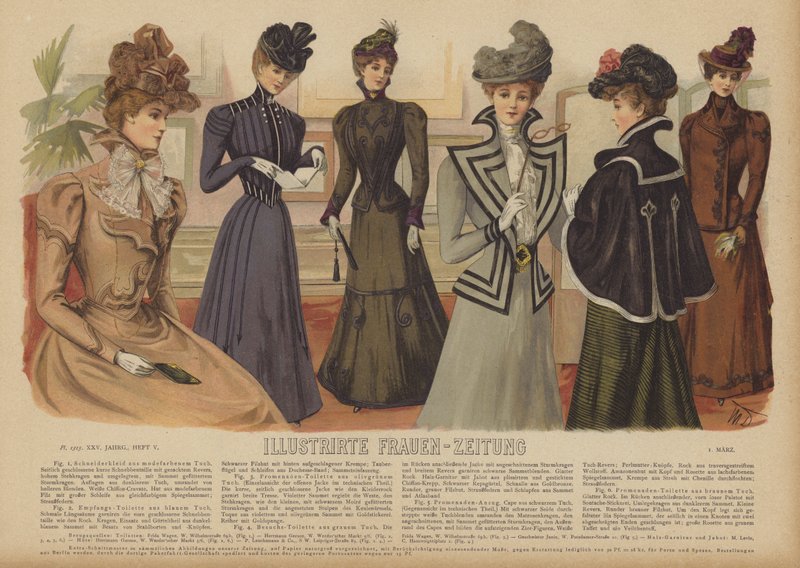Illusztráció az Illustrirte Frauen-Zeitung számára (színes litó) alkotó: German School