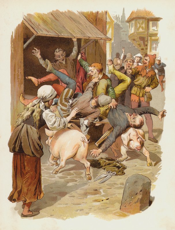 Illusztráció Till Eulenspiegelhez alkotó: German School