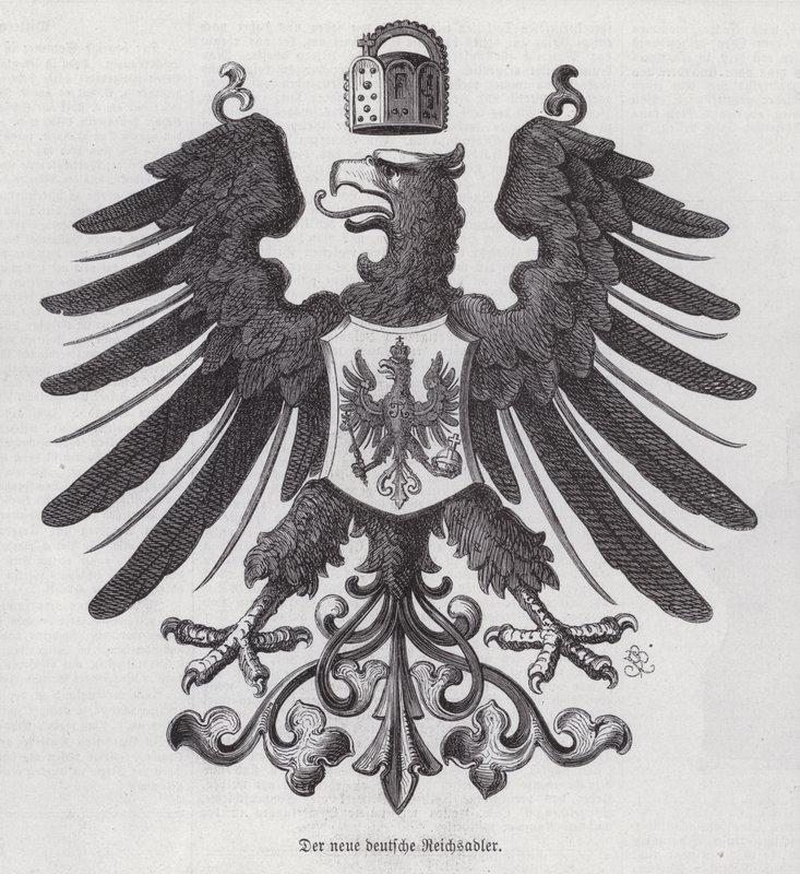 Birodalmi sas, Németország új emblémája (metszet) alkotó: German School