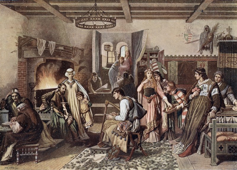Egy németországi kastély nagytermében alkotó: German School