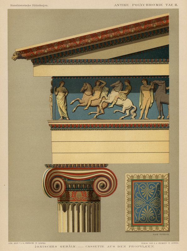 Ionos entabletúra (színes litó) alkotó: German School
