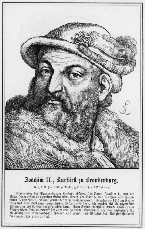 II. Joachim, brandenburgi választófejedelem (metszet) alkotó: German School