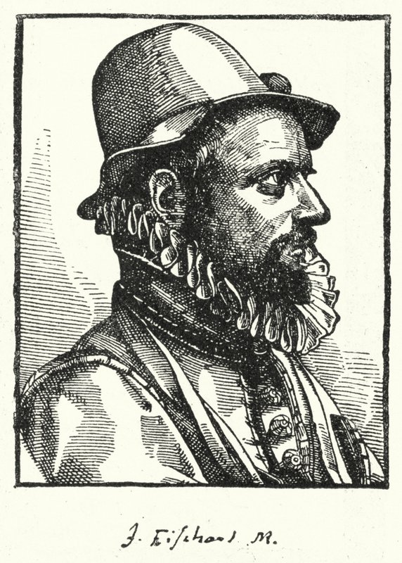 Johann Baptist Fischart, német szatirikus (metszet) alkotó: German School