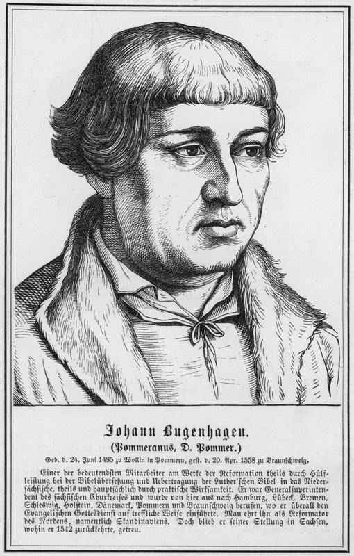 Johann Bugenhagen, Pommeranus, D Pommer (metszet) alkotó: German School