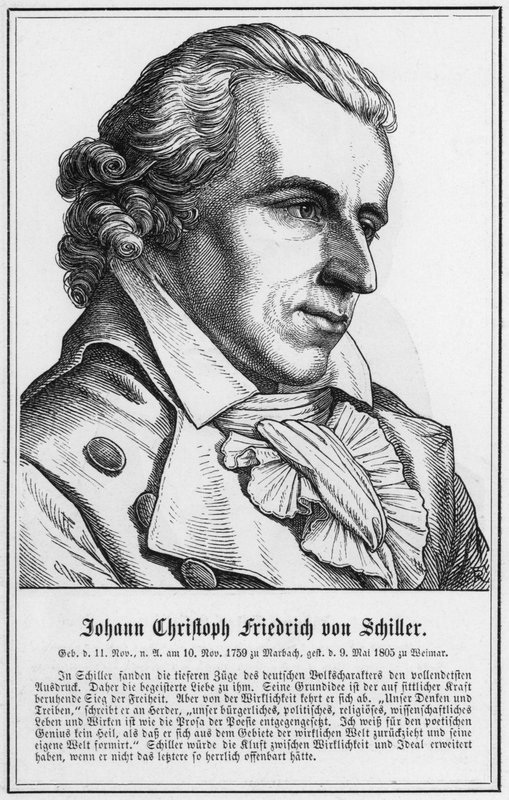 Johann Christoph Friedrich von Schiller (metszet) alkotó: German School