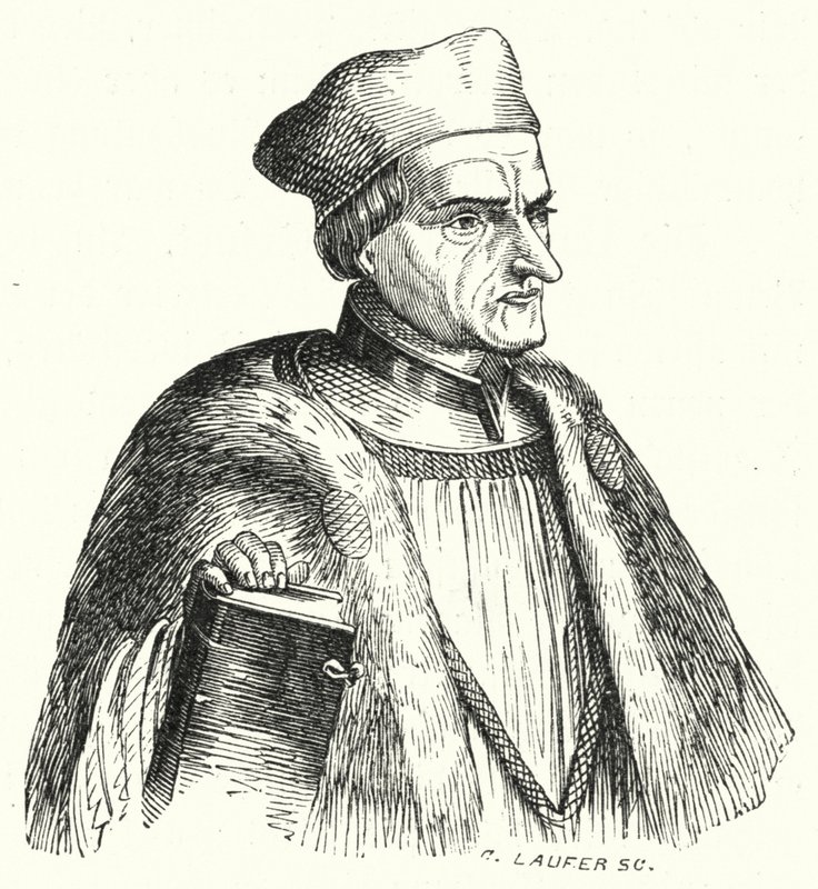 Johann Geiler von Kaisersberg svájci pap és teológus (metszet) alkotó: German School