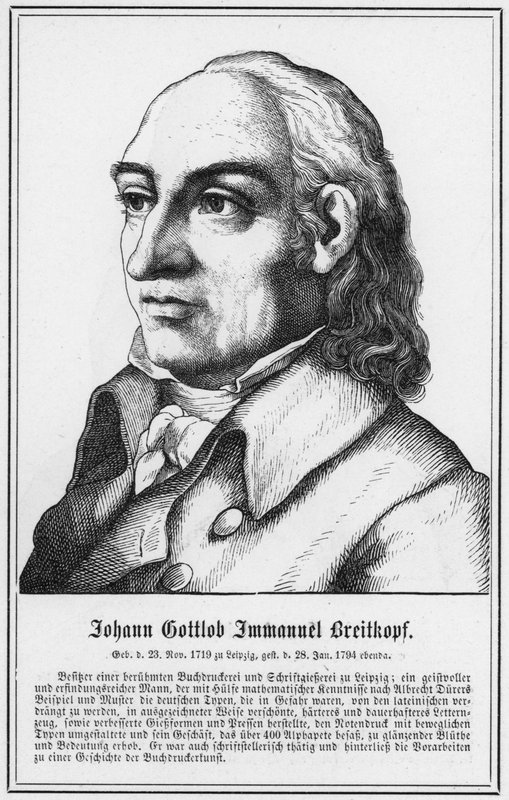 Johann Gottlob Immanuel Breitkopf (metszet) alkotó: German School