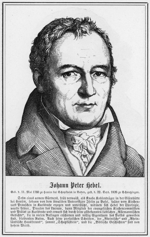 Johann Peter Hebel (metszet) alkotó: German School