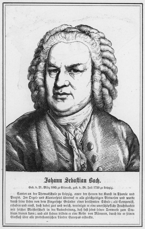 Johann Sebastian Bach (metszet) alkotó: German School