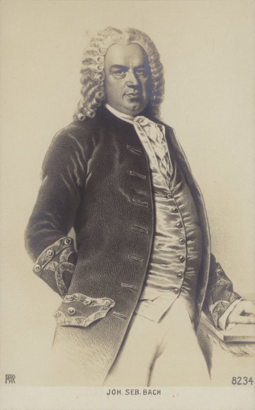 Johann Sebastian Bach német zeneszerző, orgonista, csembalóművész, brácsás és barokk hegedűművész (1685-1750) alkotó: German School