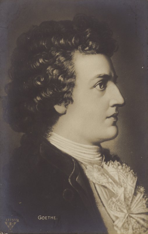 Johann Wolfgang von Goethe (1749-1832), német költő, regényíró és drámaíró (litho) alkotó: German School