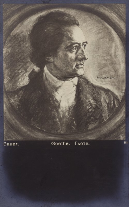 Johann Wolfgang von Goethe (1749-1832), német költő, regényíró és drámaíró (litho) alkotó: German School