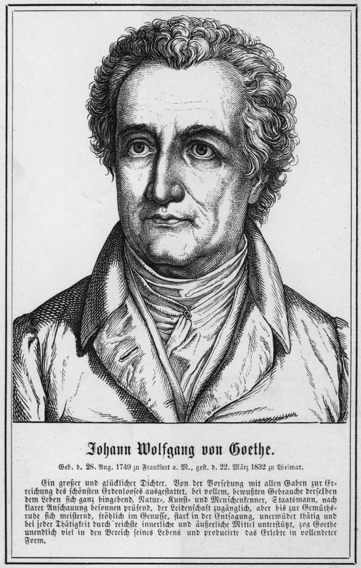 Johann Wolfgang von Goethe (metszet) alkotó: German School