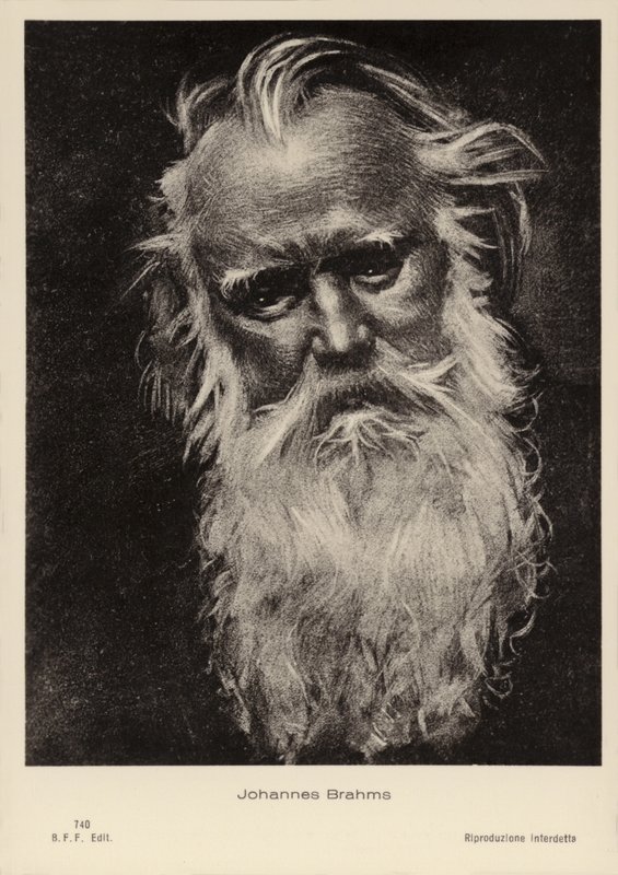 Johannes Brahms német zeneszerző és zongoraművész (1833-1897) alkotó: German School
